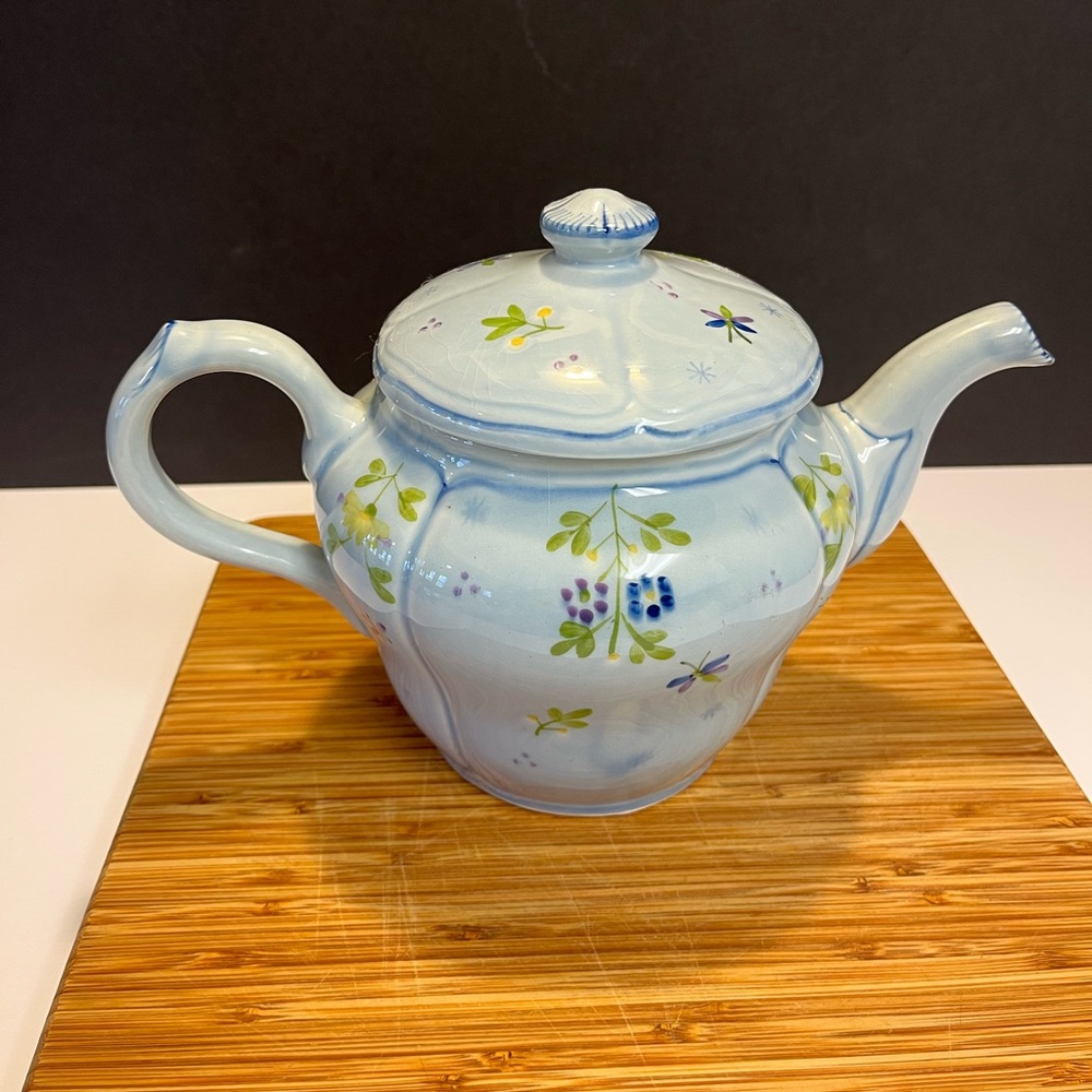 Printemps by Longchamp French Faience Teapot
